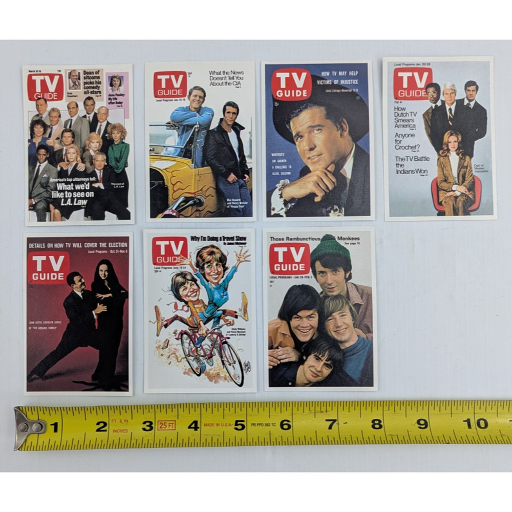 TV Guide Mini Cover Card 2002 Assorted Lot of 7